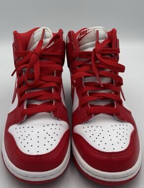 Nike Dunk High (GS) “White/University Red”